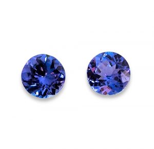 Tanzanites (ref-Tz101) 2x 0.5 carats : 250€